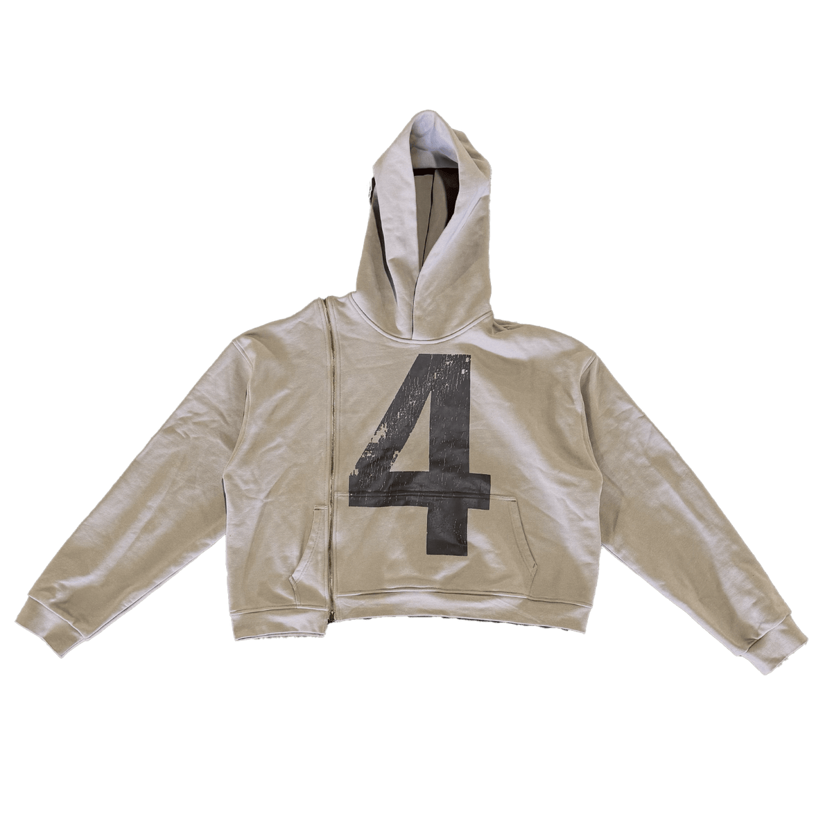 4TH Wonder SideZip Hoodie - Brown