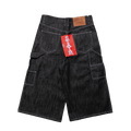 "Black Japanese Denim" BigTag Utility Skate Shorts