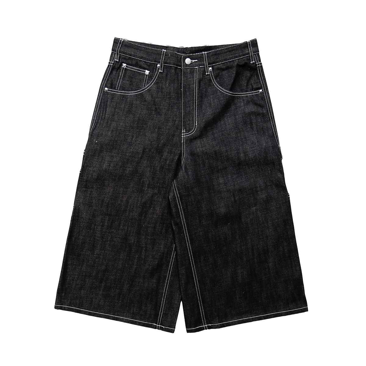 "Black Japanese Denim" BigTag Utility Skate Shorts