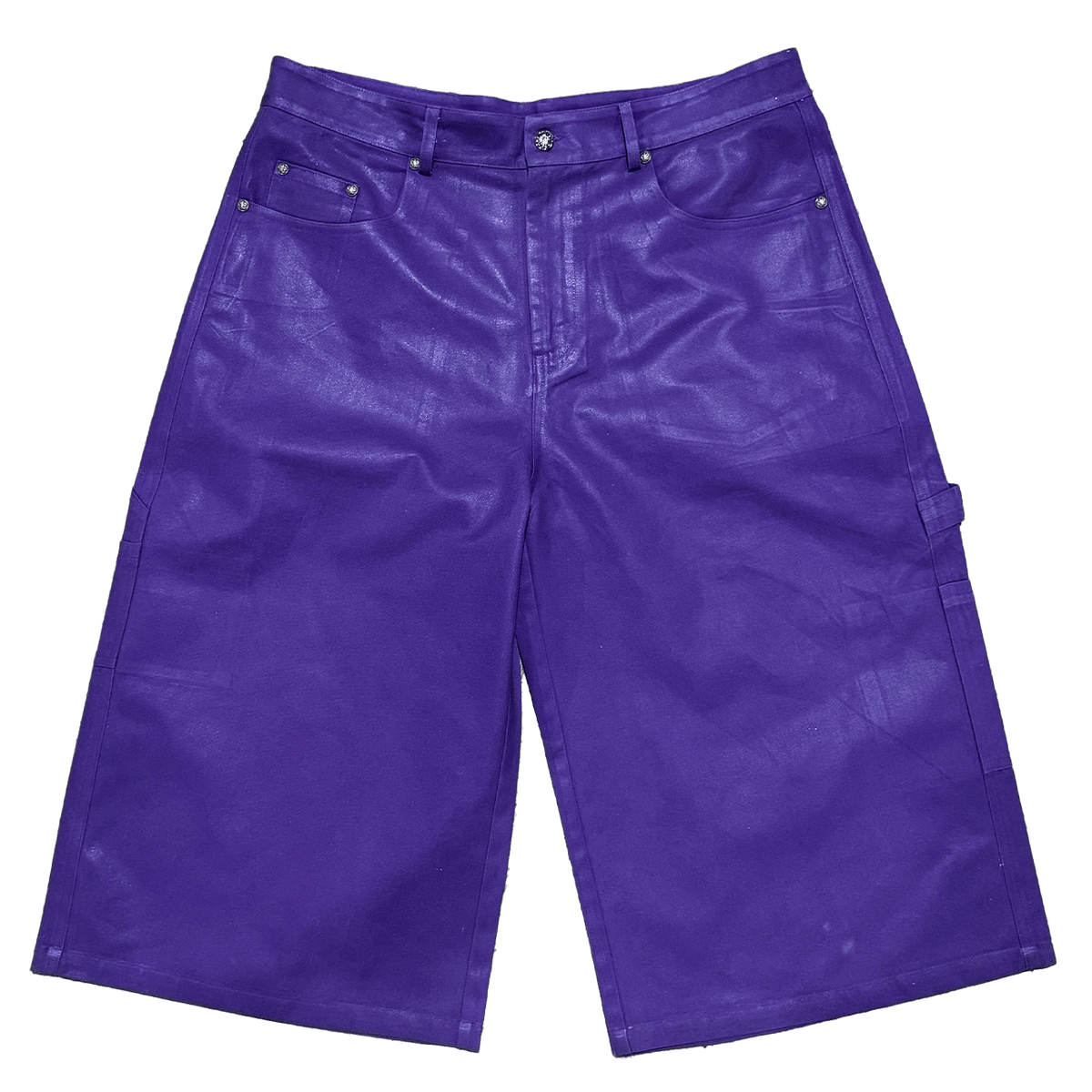 "Purple Reign" Leather Waxed BigTag Shorts