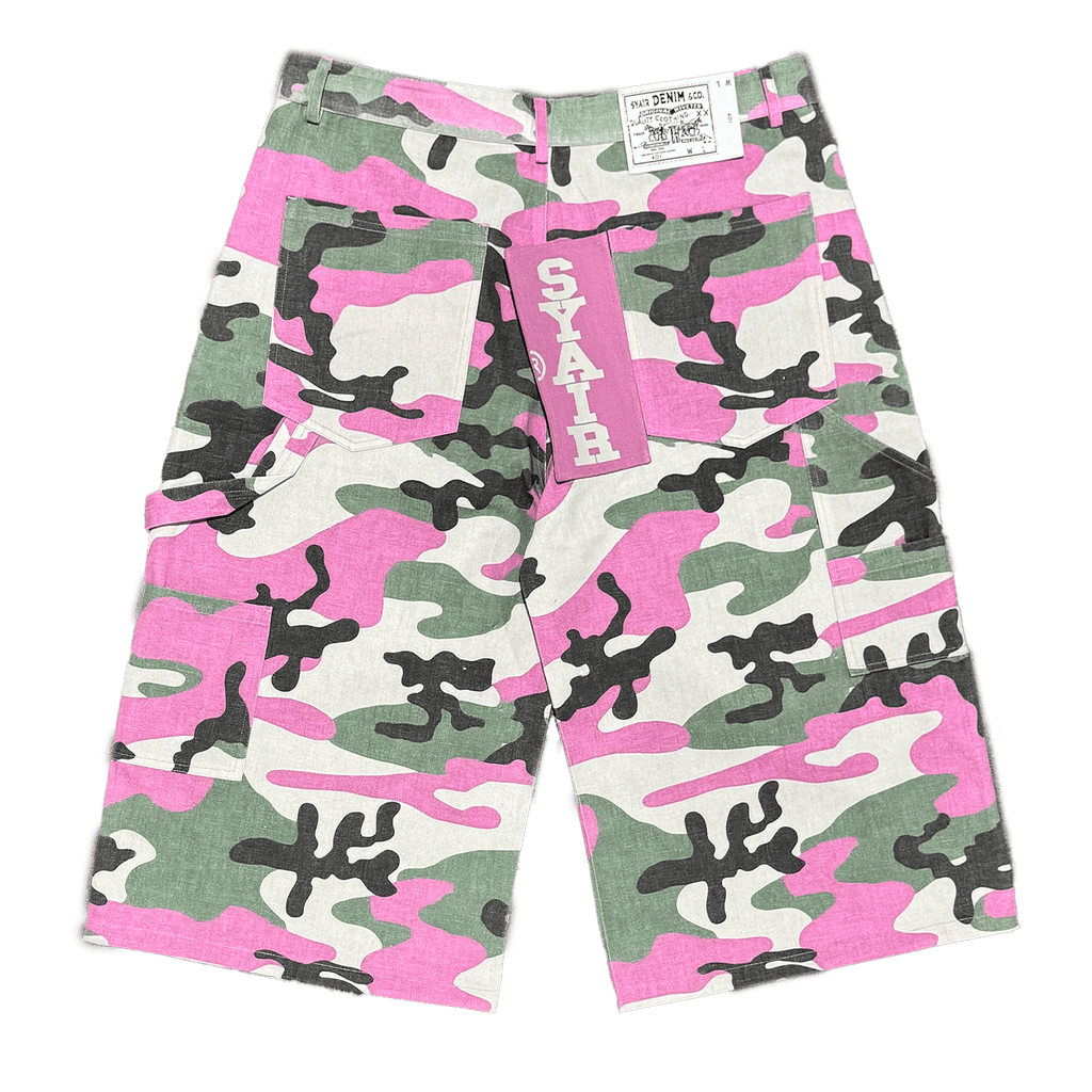 "Strawberry Camo" BigTag Utility Skate Shorts