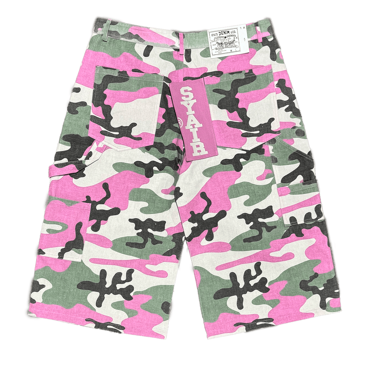 "Strawberry Camo" BigTag Utility Skate Shorts